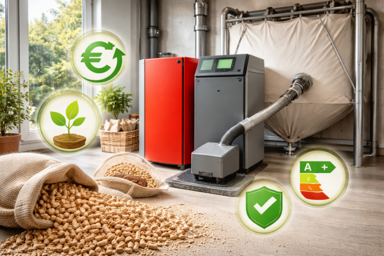 Les qualités du chauffage aux granulés de bois en vrac