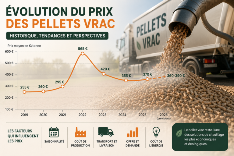 Évolution du prix des pellets vrac : tendances, historique et perspectives