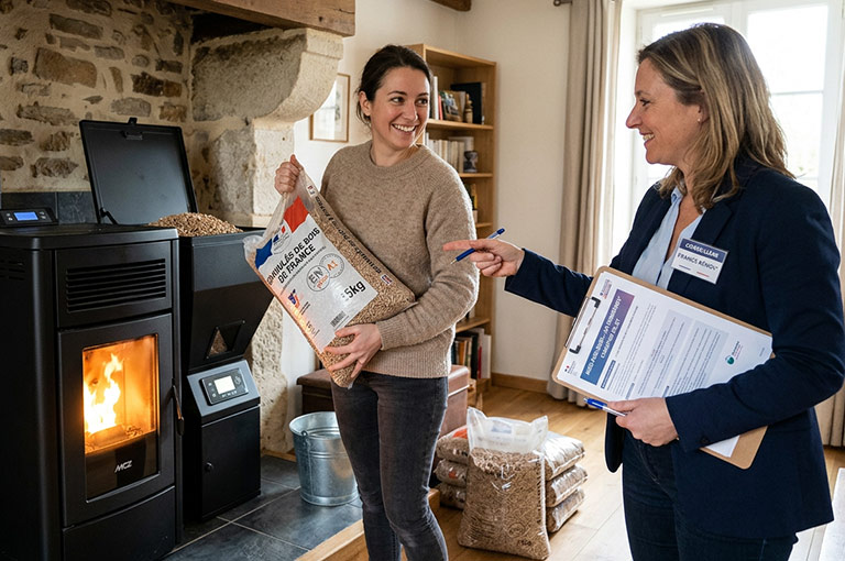 Granulés de bois : les aides publiques pour financer son chauffage au pellet